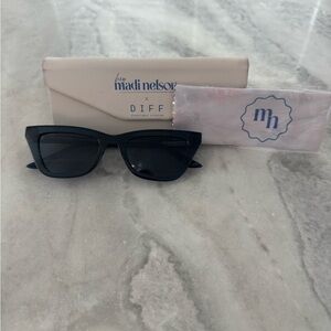 DIFF Eyewear Clear blue Navy Sunglasses
